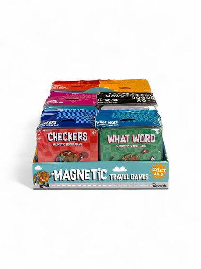 Toysmith - On the Way Games Magnetic Travel Games, 6 Games, 24/Display
