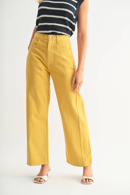 JUST BLACK DENIM - BP471N - BUTTER - Barrel Jean Twist