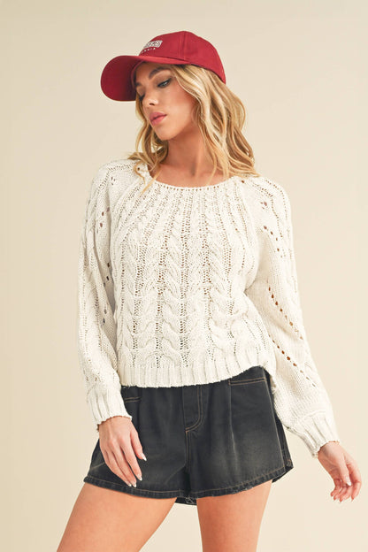 AEMI + CO - 3158DK Tally Sweater: L / Contemporary / Pink