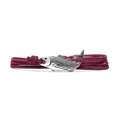 Cape Clasp - The Striper Clasp: Silver / Black Dusk