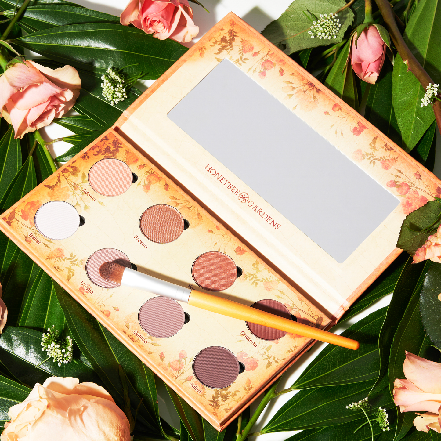 Honeybee Gardens Natural Cosmetics & Body Care - 'Nude Renaissance' Refillable Eye Shadow Palette