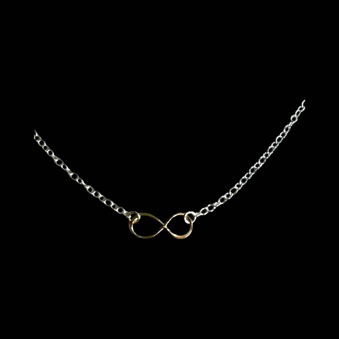 Jackie Gallagher Designs - Handmade Coastal Jewelry - Sterling Silver Infinity Necklace, 18"
