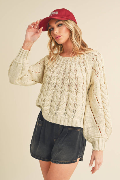 AEMI + CO - 3158DK Tally Sweater: S / Contemporary / Pink