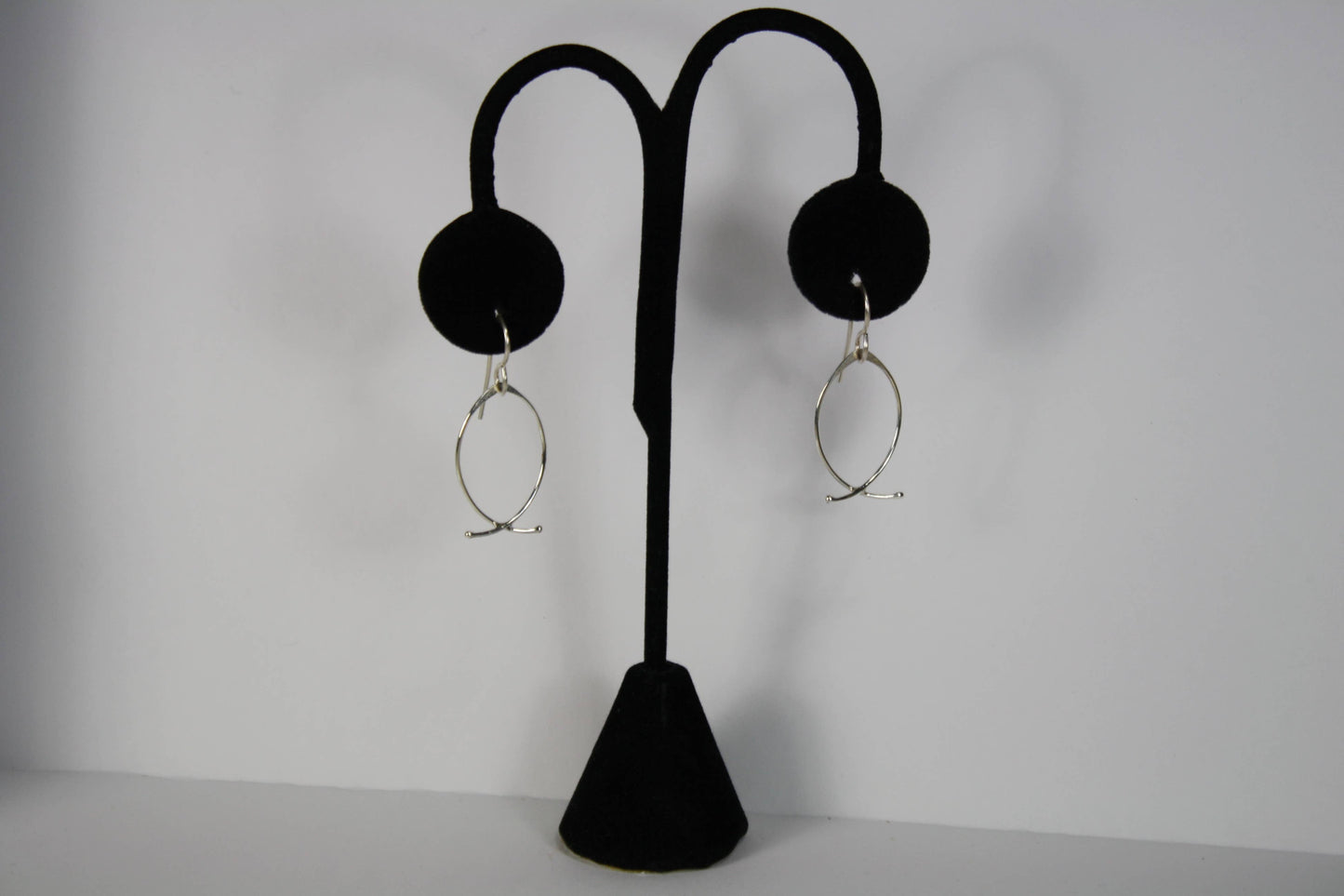 Ken’s handcrafted jewelry - Sterling Silver Earrings Fish