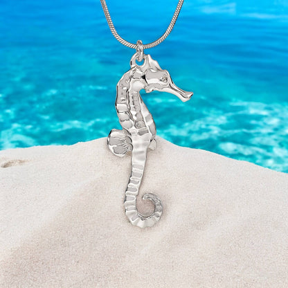 Big Blue by Roland St John - Seahorse Pendant: 18"