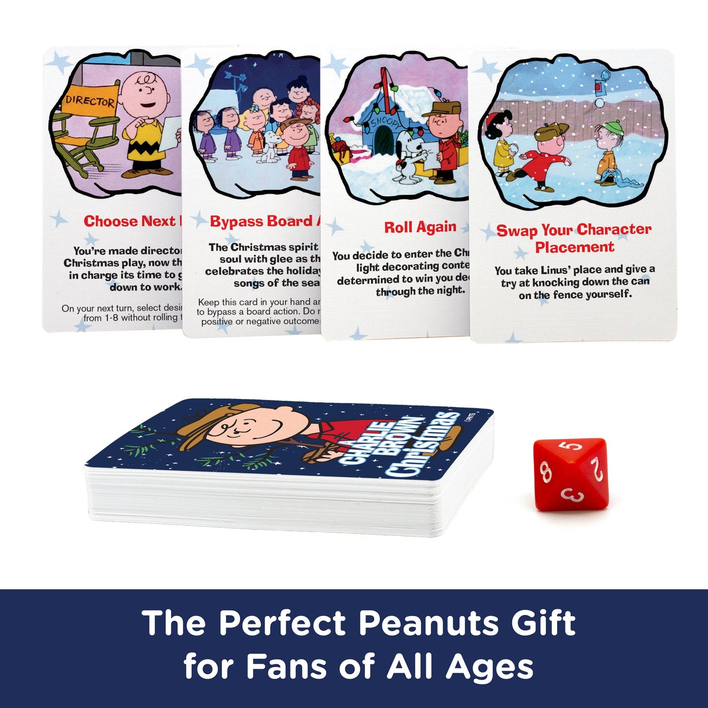 AQUARIUS, GAMAGO, ICUP, & ROCK SAWS by NMR Brands - Peanuts Charlie Brown Christmas Board Game