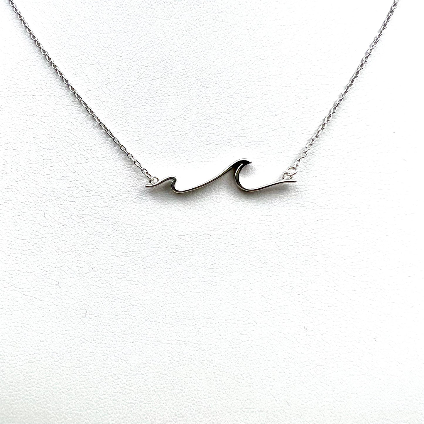 Jackie Gallagher Designs - Handmade Coastal Jewelry - Double Wave Sterling Silver Necklace
