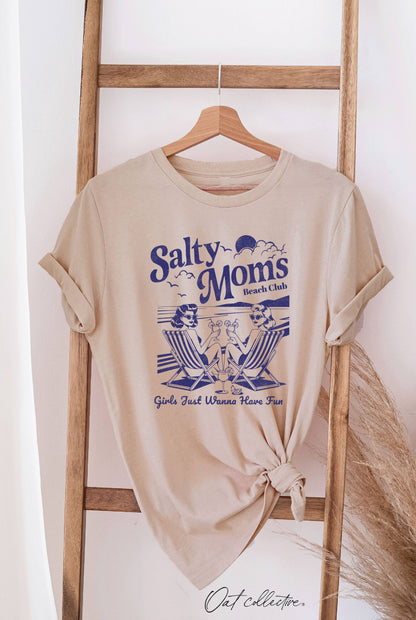 OAT COLLECTIVE - SALTY MOMS BEACH CLUB  Graphic T-shirt