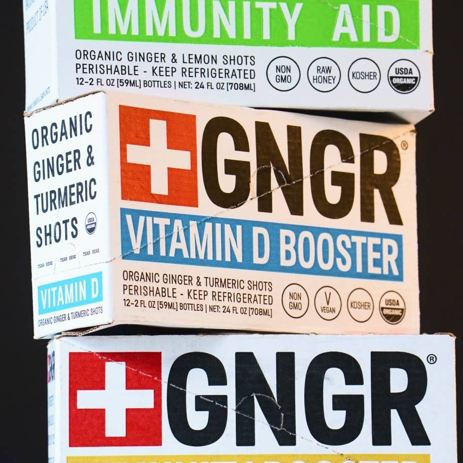 GNGR Labs - Vitamin D Booster Ginger Shot: Immunity Energy Mood Boost