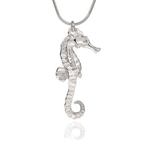 Big Blue by Roland St John - Seahorse Pendant: 18"