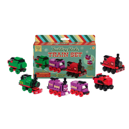 BUILDING BLOCKS TRAIN SET (12)