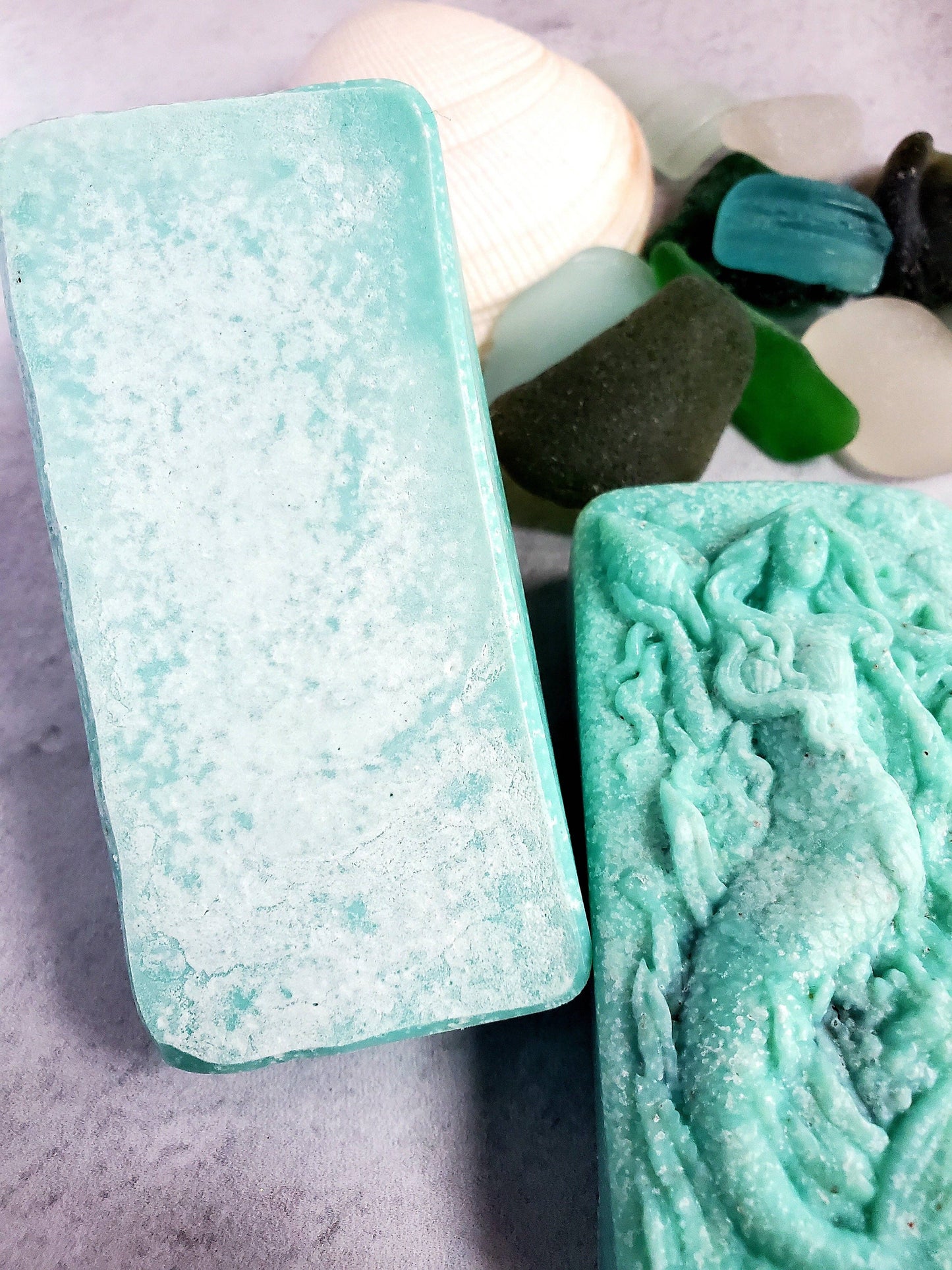 Fairyland Glade - Sea Salt and Sea Glass Sea Glass Salt Soap