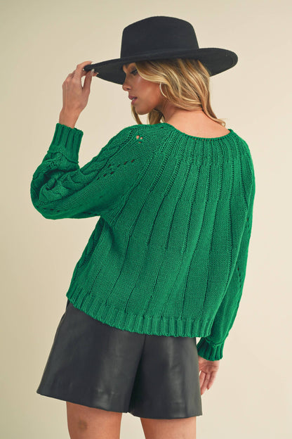 AEMI + CO - 3158DK Tally Sweater: L / Contemporary / Pink