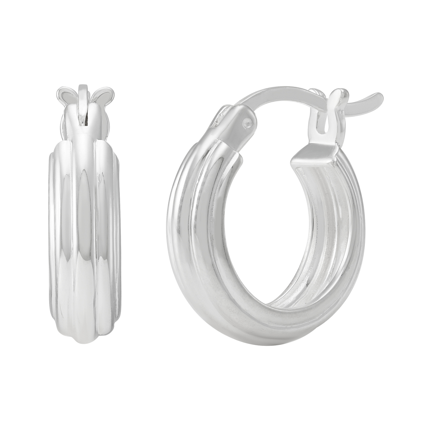 Silpada - Silpada 'Classic Edge' Sterling Silver Hoop Earrings