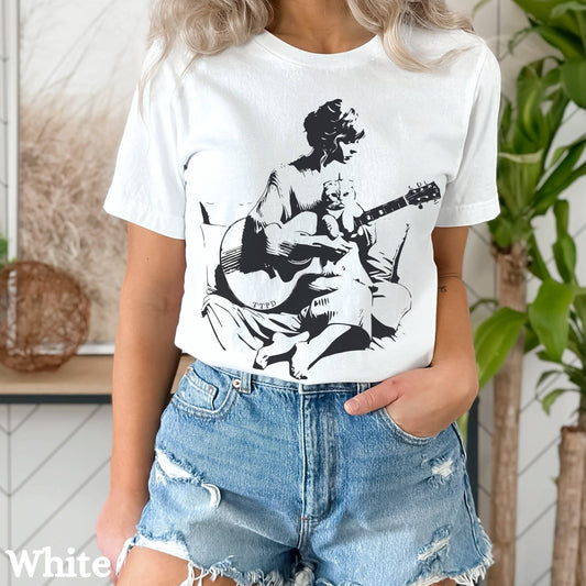 SONDO DESIGN LTD - Tortured Poets Love Cats Shirt, Taylor Swifties TTPD Shirt: Unisex T-Shirt / M / White