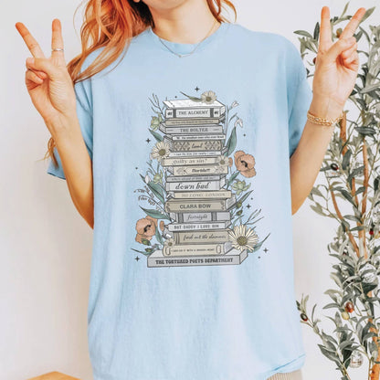 SONDO DESIGN LTD - The Tortured Poet Department As Book Shirt, Swiftie Shirt: XL / Sand