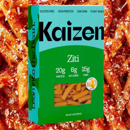 Kaizen Food Company - Ziti 6g Net Carb High Protein Pasta - Low Carb, Keto