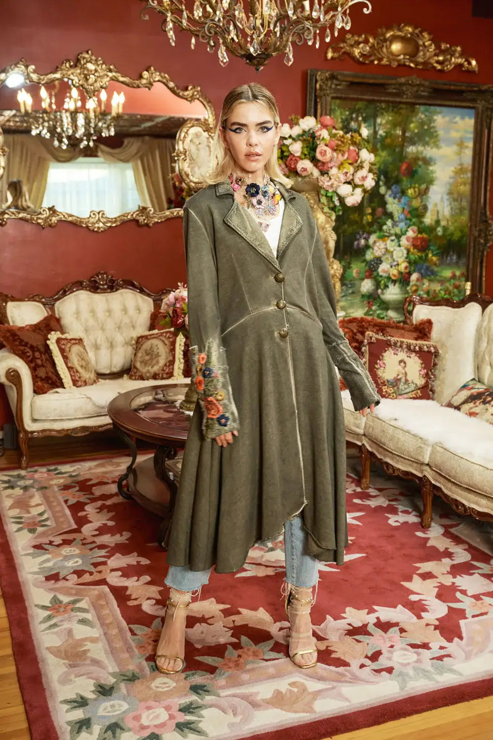 Aratta - The Heart of Autumn Coat: Vintage Ash / S