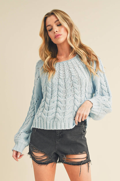 AEMI + CO - 3158DK Tally Sweater: L / Contemporary / Pink
