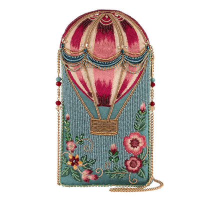 Mary Frances Accessories - Full of Hot Air Balloon Beaded Crossbody Phone Bag
