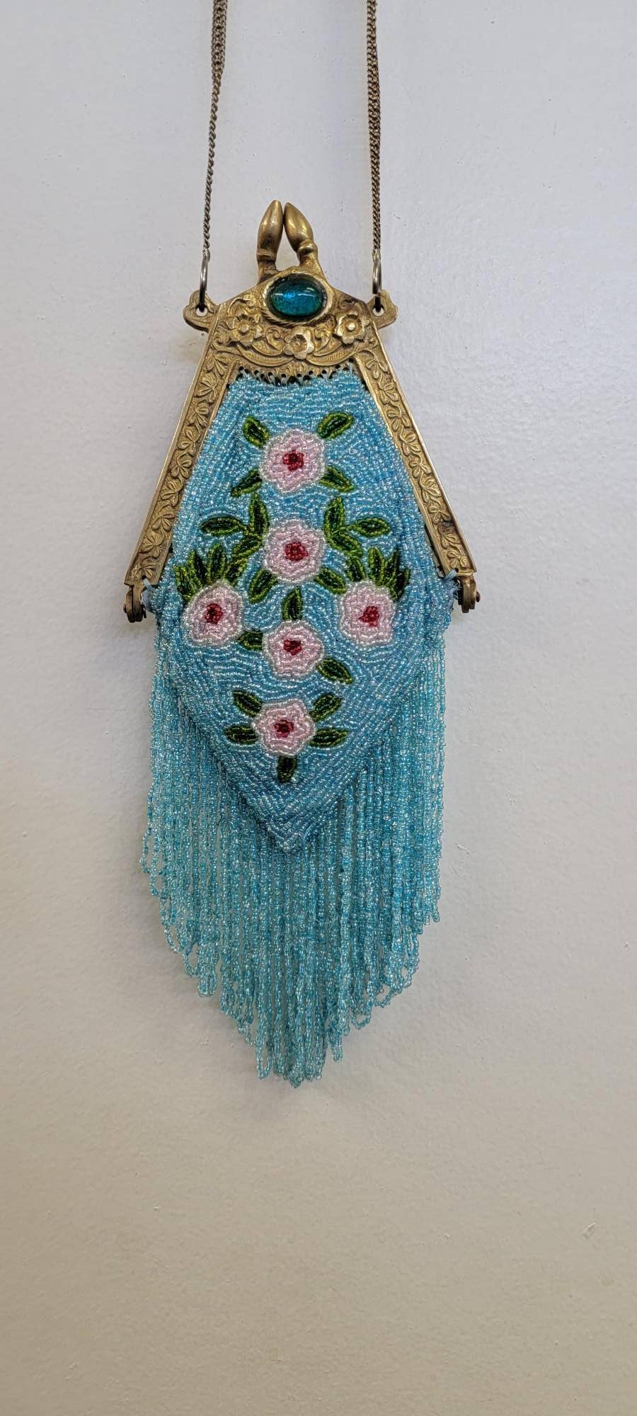 Ricki designs - VINTAGE FRAME BAG WITH FRINGE