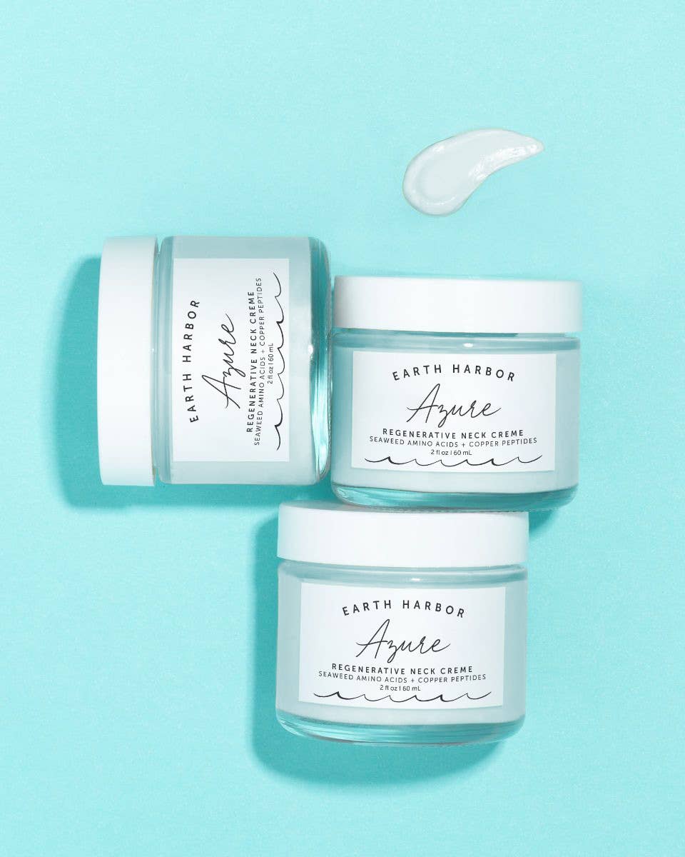 Earth Harbor Naturals - AZURE Smooth Neck + Face Water Cream: Amino Acids + Peptides