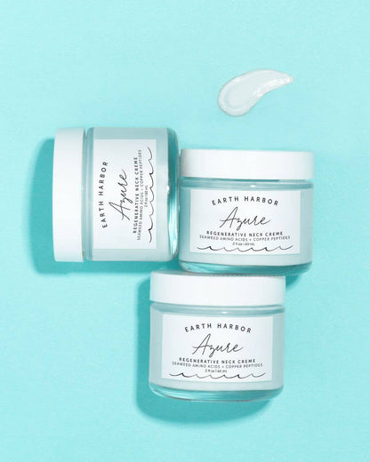 Earth Harbor Naturals - AZURE Smooth Neck + Face Water Cream: Amino Acids + Peptides