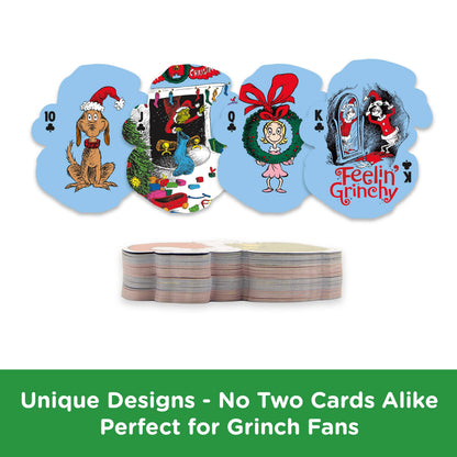 AQUARIUS, GAMAGO, ICUP, & ROCK SAWS by NMR Brands - The Grinch Christmas Shaped Playing Cards