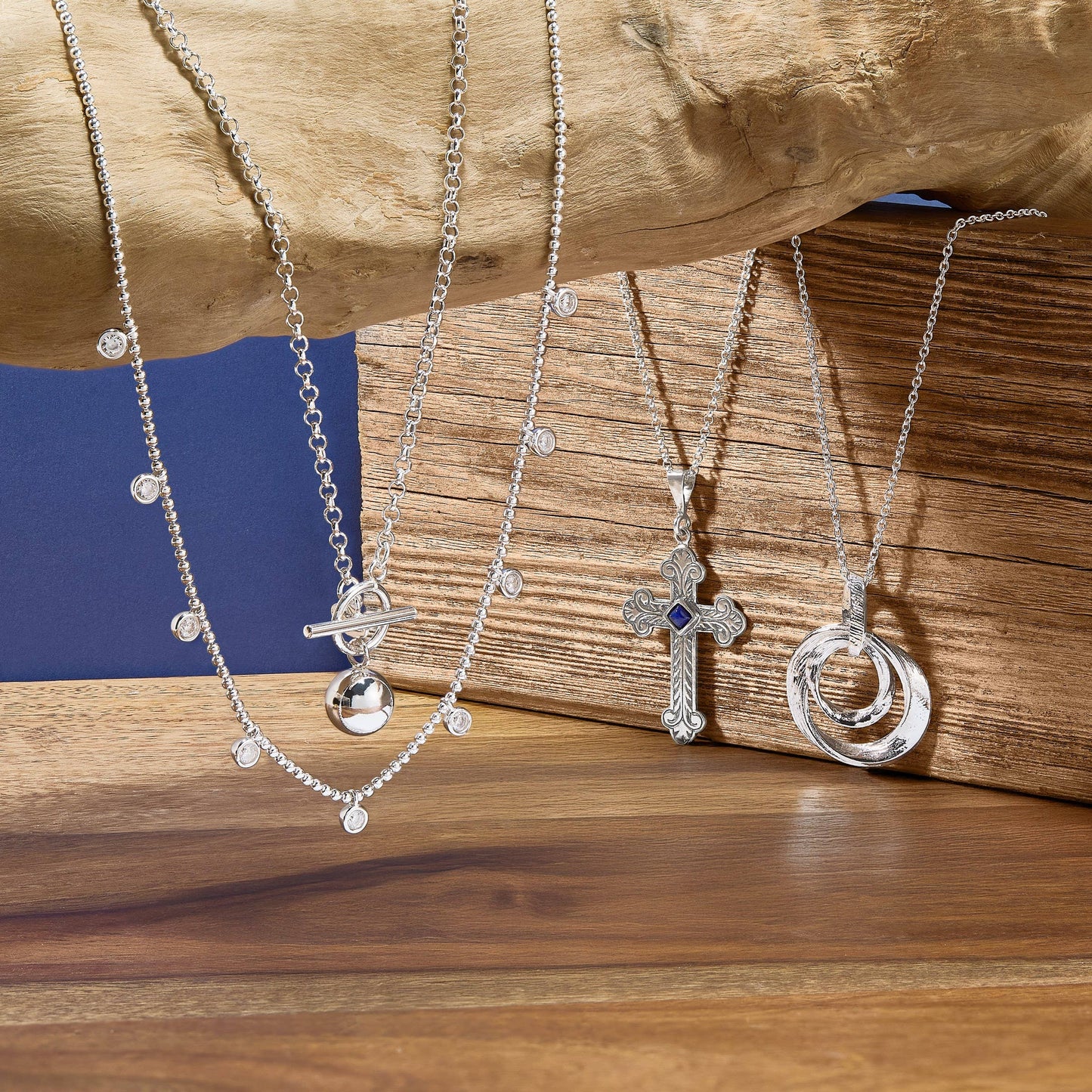 Silpada - Silpada 'Ocean Relic' Silver Blue Lapis Cross Necklace