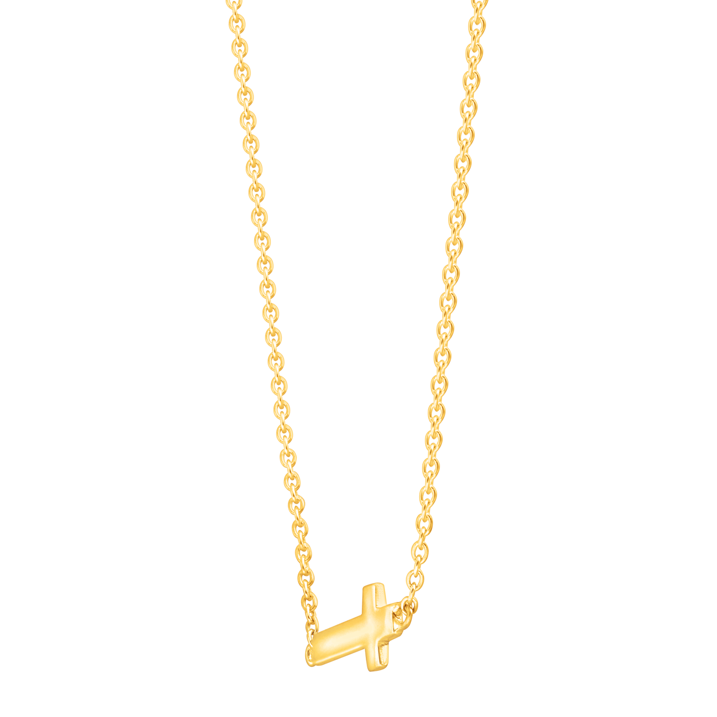 Silpada - Silpada 'Simplex Cross' Horizontal Cross Necklace in Sterlin: White