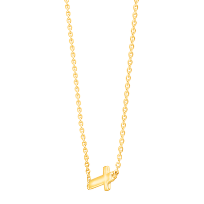 Silpada - Silpada 'Simplex Cross' Horizontal Cross Necklace in Sterlin: White