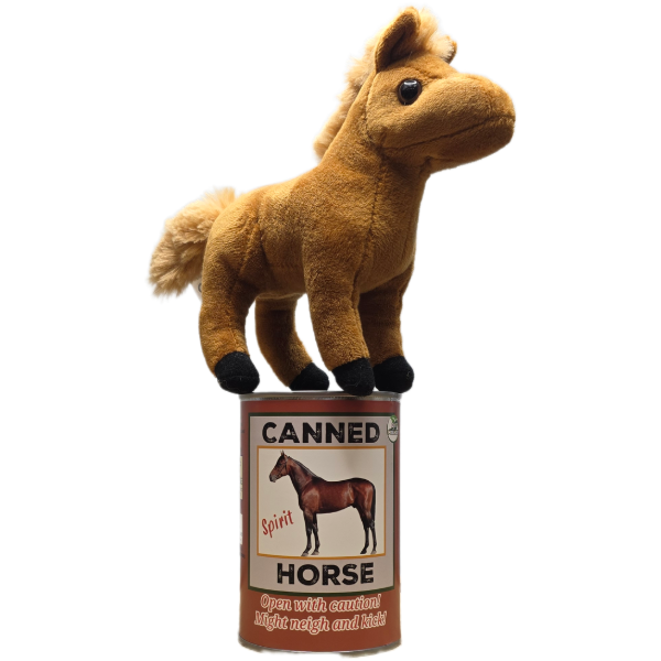 Canned Gifts - Spirit the Canned Horse - Eco-friendly and Recycled Plush