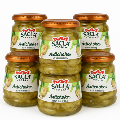 Sacla - Sacla Italy Artichoke Hearts in Oil 6x10oz Imported Italian