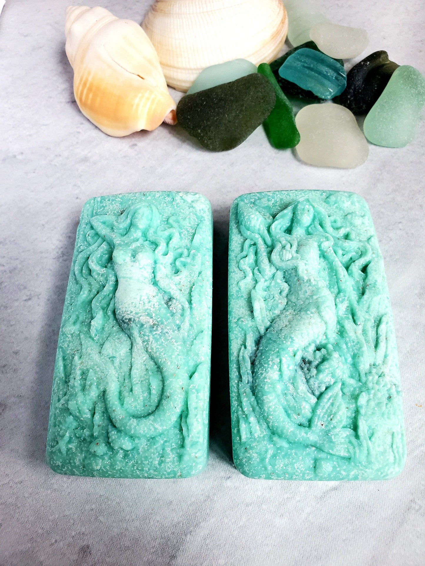 Fairyland Glade - Sea Salt and Sea Glass Sea Glass Salt Soap
