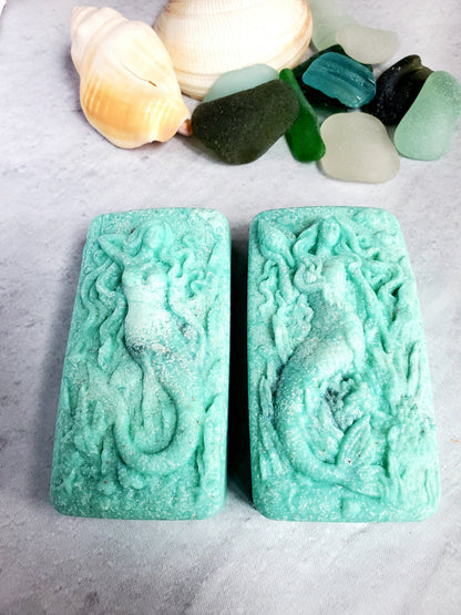 Fairyland Glade - Sea Salt and Sea Glass Sea Glass Salt Soap