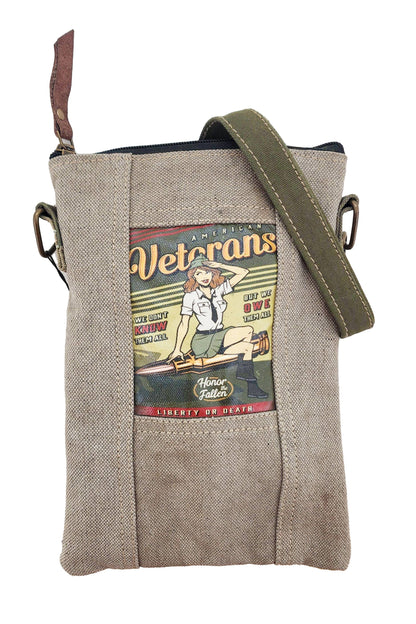 Vintage Addiction - Owe Veterans Recycled Tent Small Crossbody