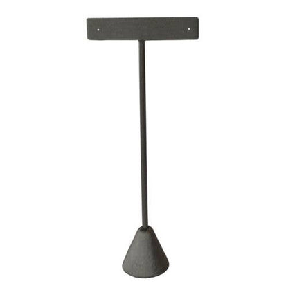 Zakka - Leather Earring T Stand Showcase Display Organizer: Steel Pink Leather