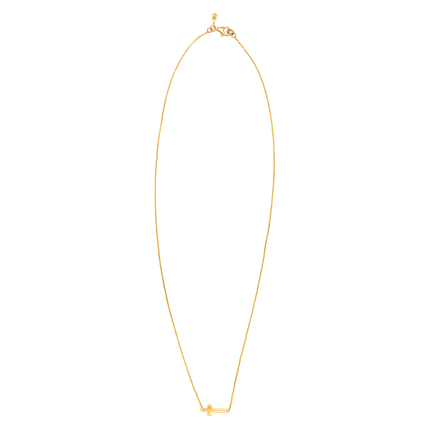 Silpada - Silpada 'Simplex Cross' Horizontal Cross Necklace in Sterlin: White