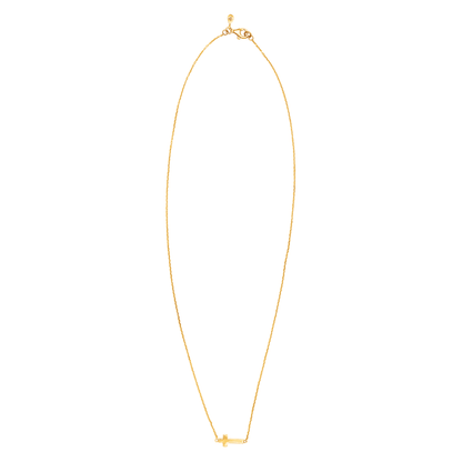 Silpada - Silpada 'Simplex Cross' Horizontal Cross Necklace in Sterlin: White