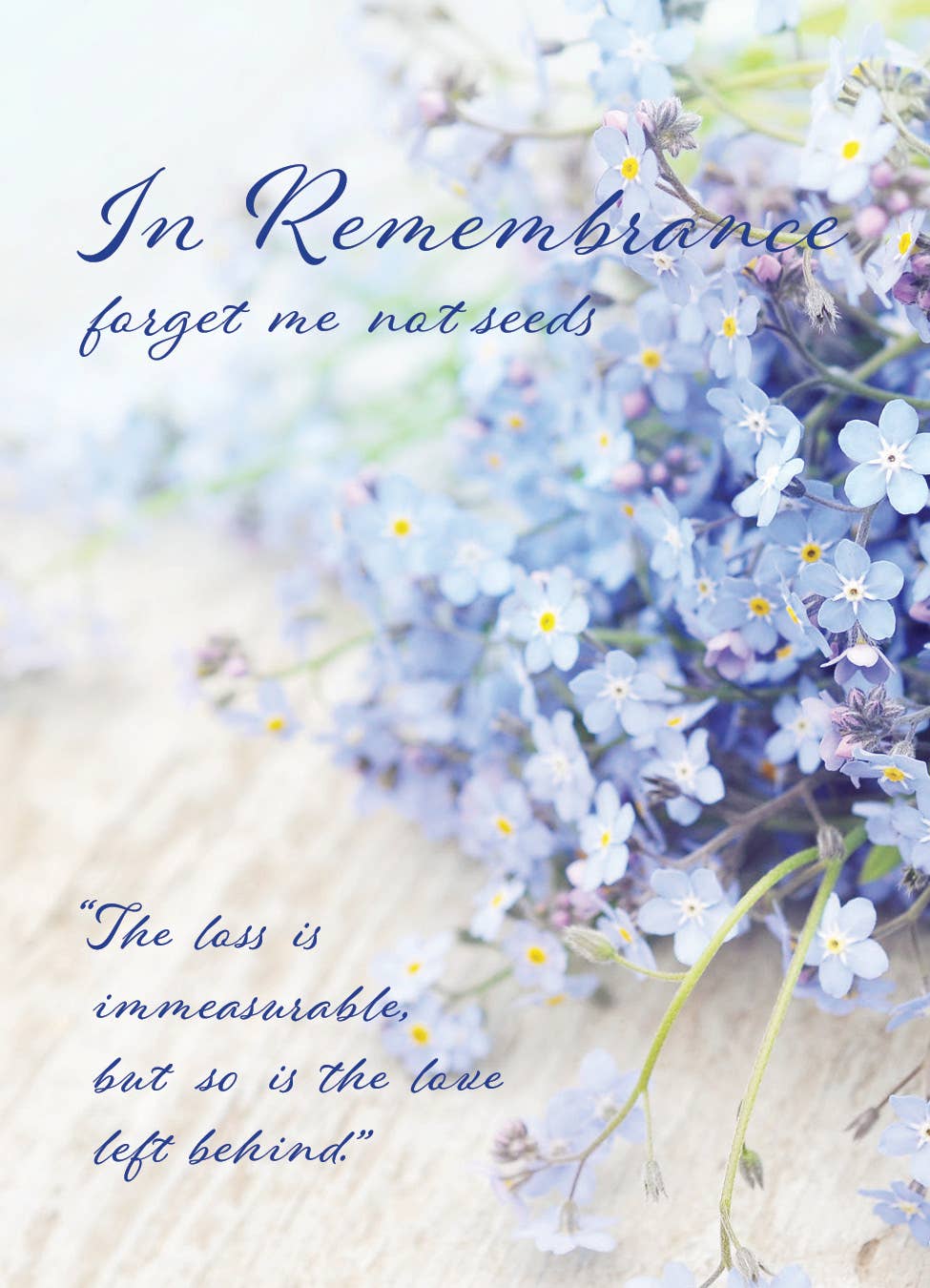 Bentley Seed Co. - In Remembrance Love Left Behind Forget Me Not Seed Packets