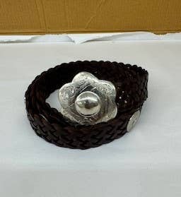 DAIRI - LEATHER BRAIDED BELT