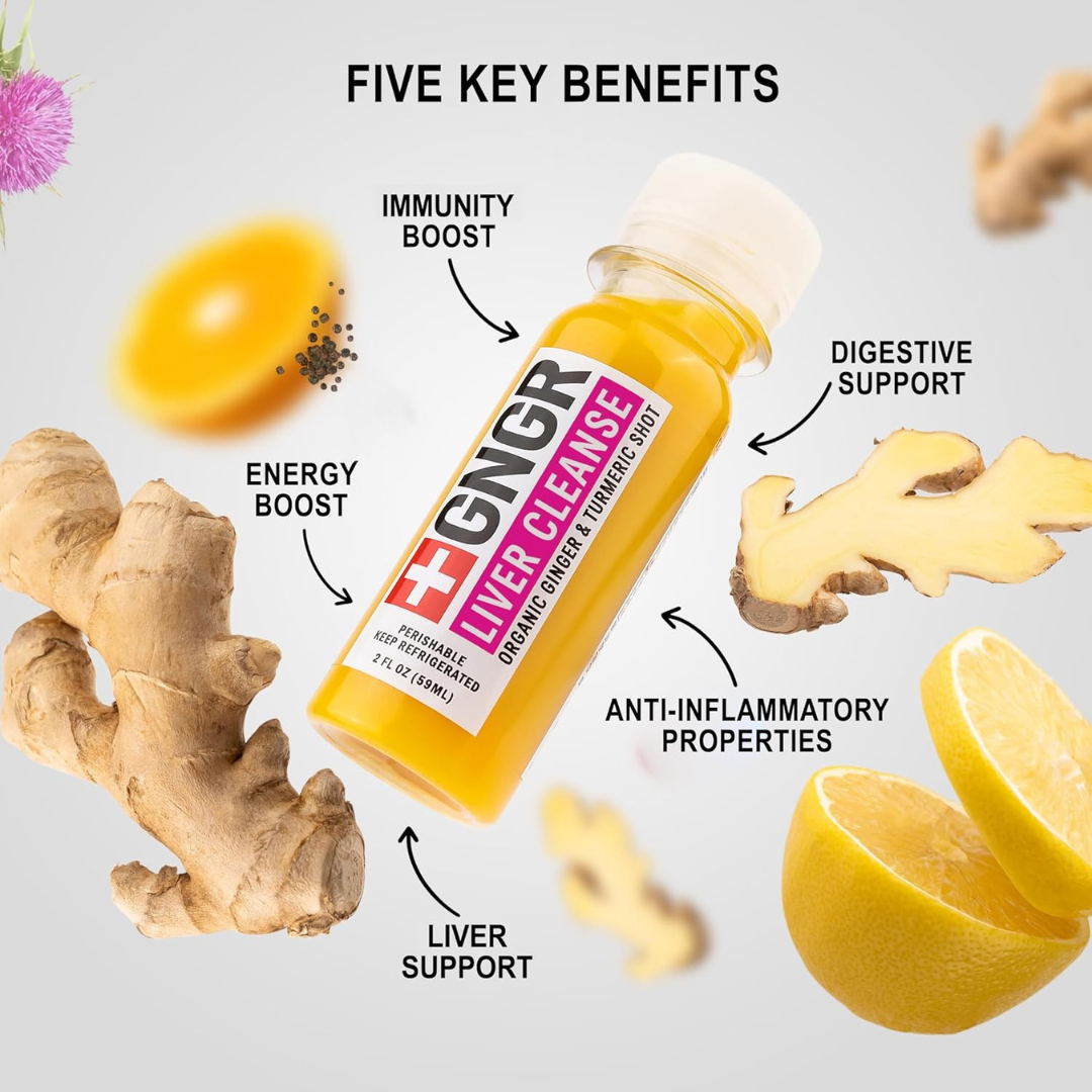 GNGR Labs - Liver Cleanse Shot: Ginger, Milk Thistle, Dandelion Detox