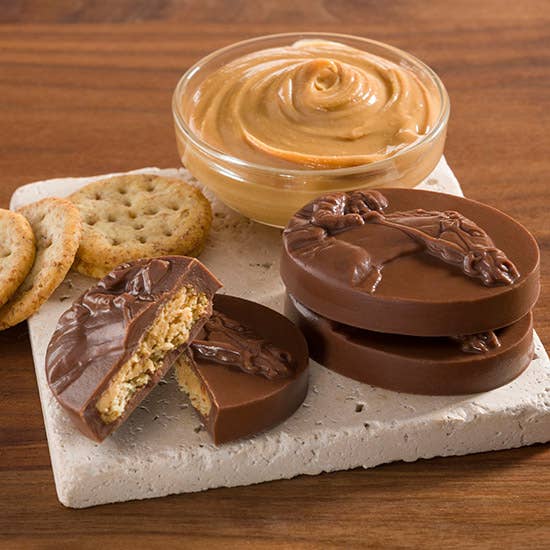 Harbor Sweets Chocolates - Milk Chocolate Peanut Butter Sea Biscuits Gable Box