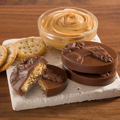 Harbor Sweets Chocolates - Milk Chocolate Peanut Butter Sea Biscuits Gable Box