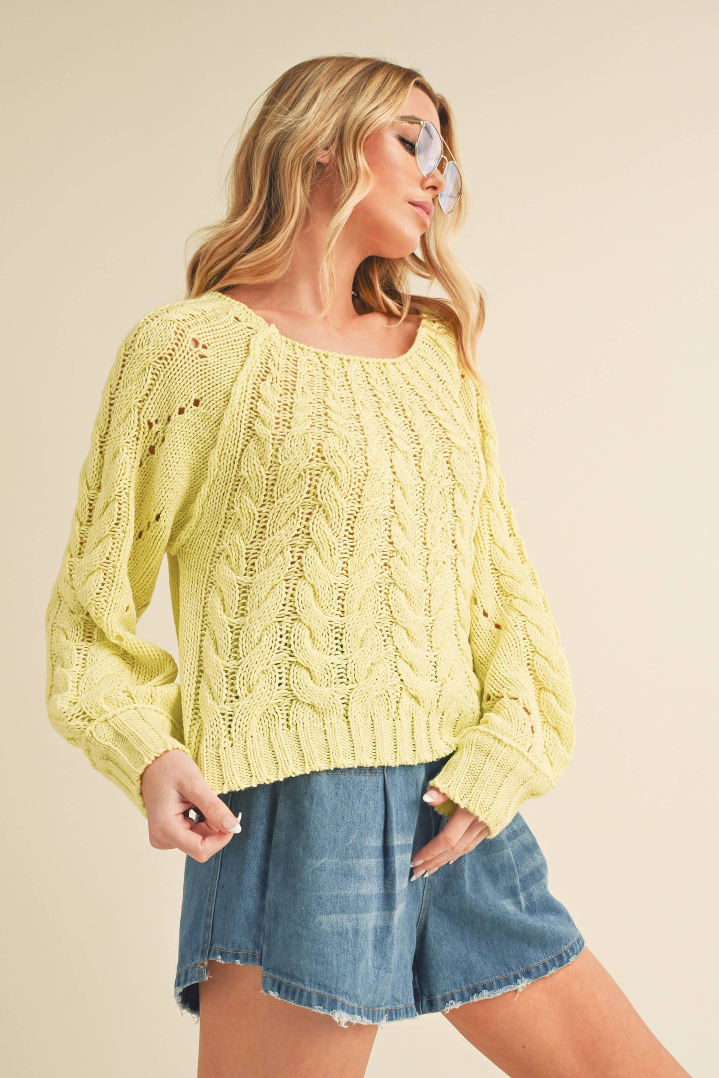AEMI + CO - 3158DK Tally Sweater: M / Contemporary / Pink