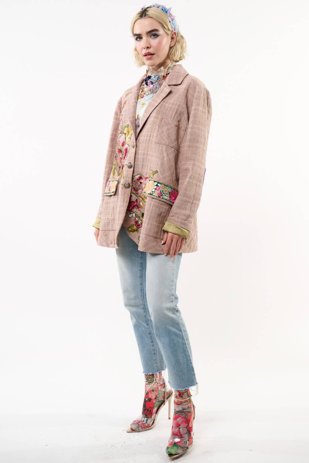 Aratta - Sudden Sensation Blazer: Pink Ash / XL