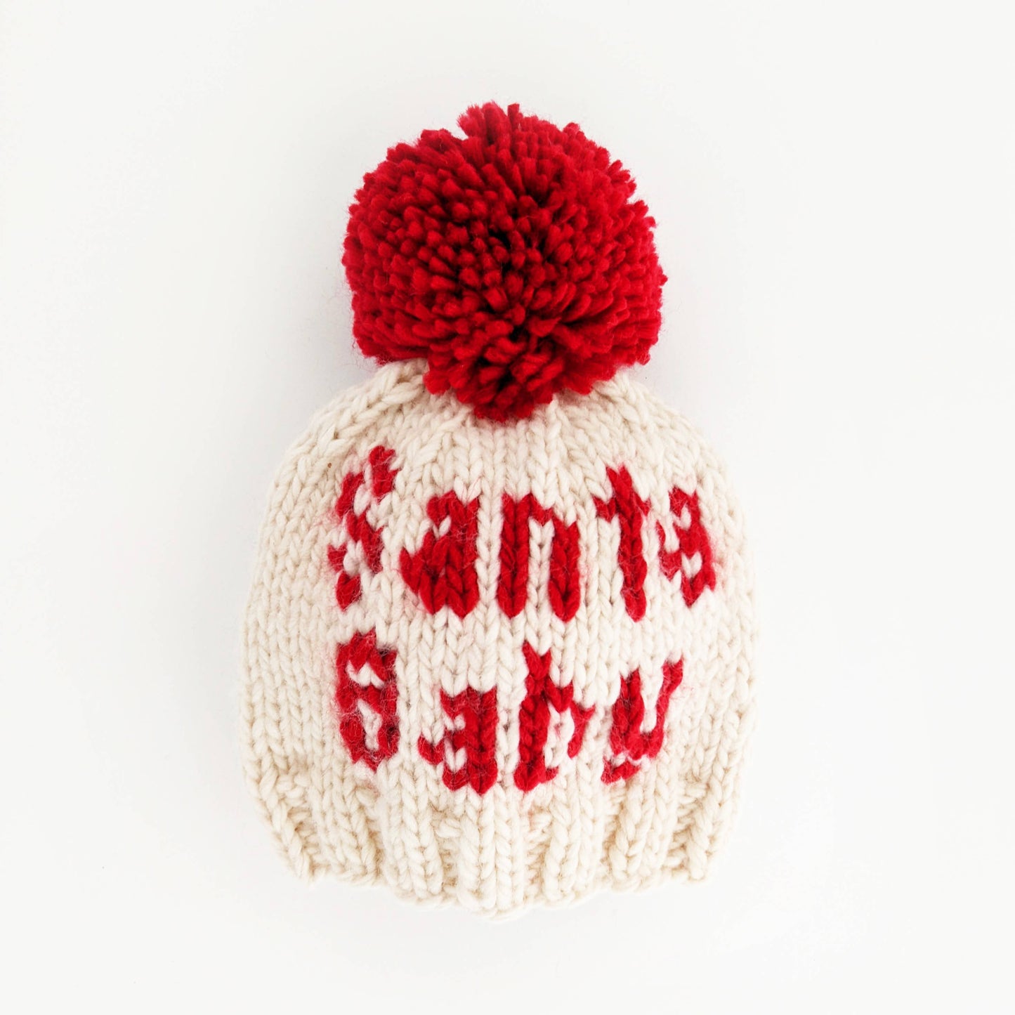 Huggalugs - Santa Baby Hand Knit Beanie Hat Baby & Kids