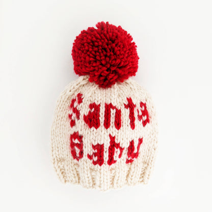 Huggalugs - Santa Baby Hand Knit Beanie Hat Baby & Kids