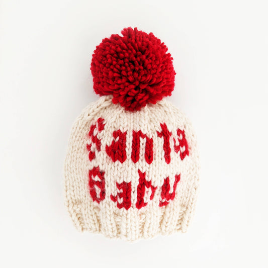 Huggalugs - Santa Baby Hand Knit Beanie Hat Baby & Kids