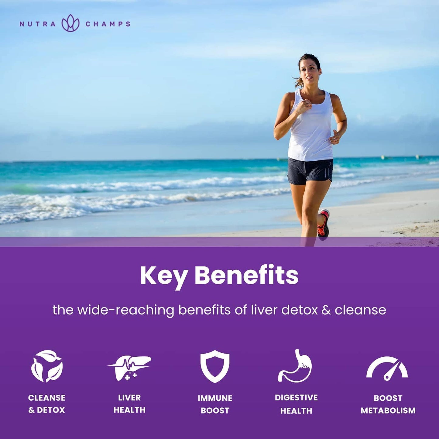 NutraChamps - Liver Cleanse Detox & Repair | Premium Liver Support Pills